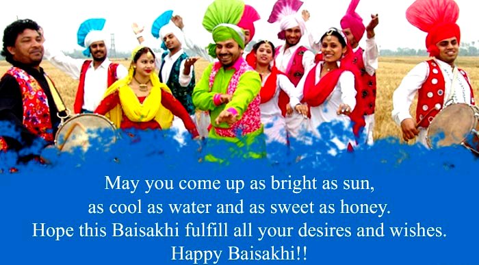 Celebrating Baisakhi with great enthusiasm.