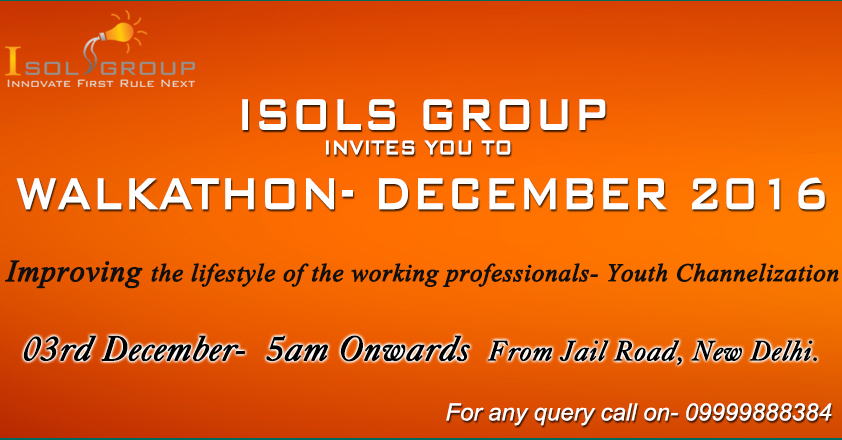 Walk Along With Us To Make A Difference- An Initiative by Isols Group Pvt Ltd